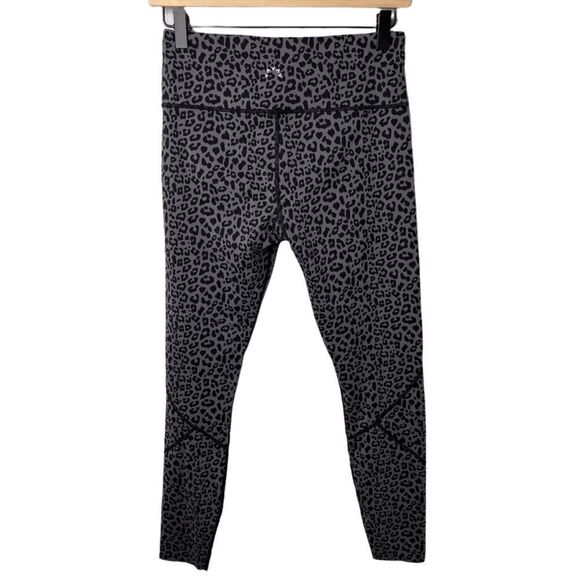 Varley Bedford Leopard Print Leggings High Waist Black Gray Size Small - Picture 3 of 6